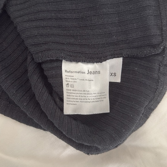 Reformation jeans square neck ribbed top - Picture 4 of 4